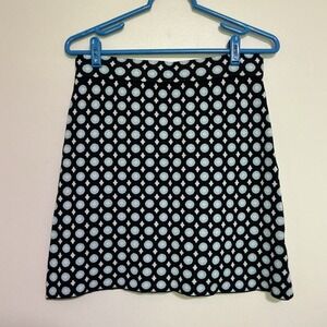 NWT Cotton:On Twiggy Jacquard Mini Skirt Jenna Geo Teal Blue Womens Medium Retro